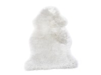 LUANA Pravá ovčí kůže bílá 60 x 85 cm