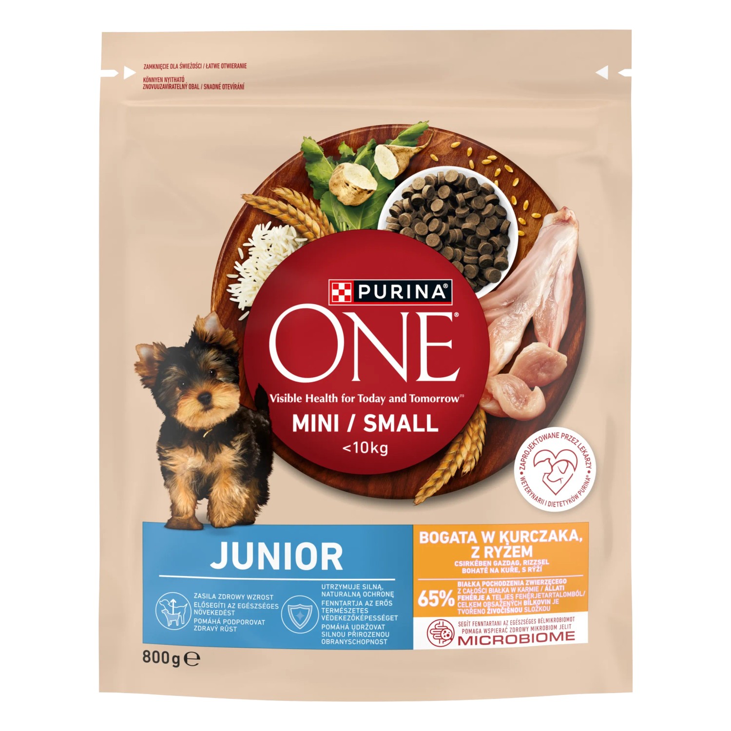 Purina One Granule Mini/Small Dog Junior kuře s rýží 800 g