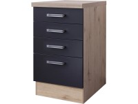 Flex-Well Kuchyňská skříňka Lara spodní, zásuvky, 50 x 86 x 57,1 cm
