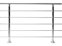 Dieda Sada zábradlí eloxovaný hliník vodorovné kulaté tyče 100 cm x 150 cm Dieda Sada zábradlí eloxovaný hliník vodorovné kulaté tyče 100 cm x 150 cm