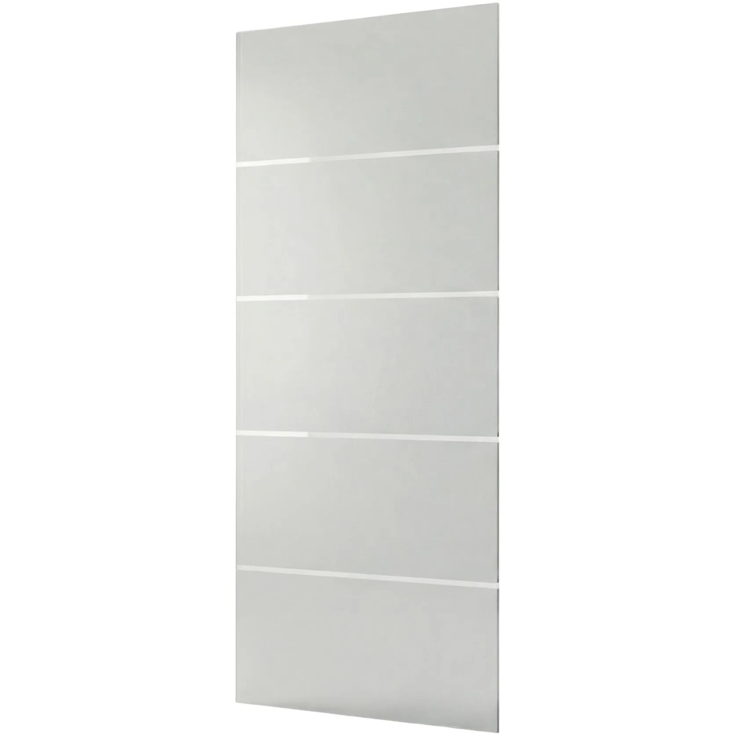 Doorlegro Skleněné posuvné dveře, ESG satinované 4 pruhy, 205 x 90 cm