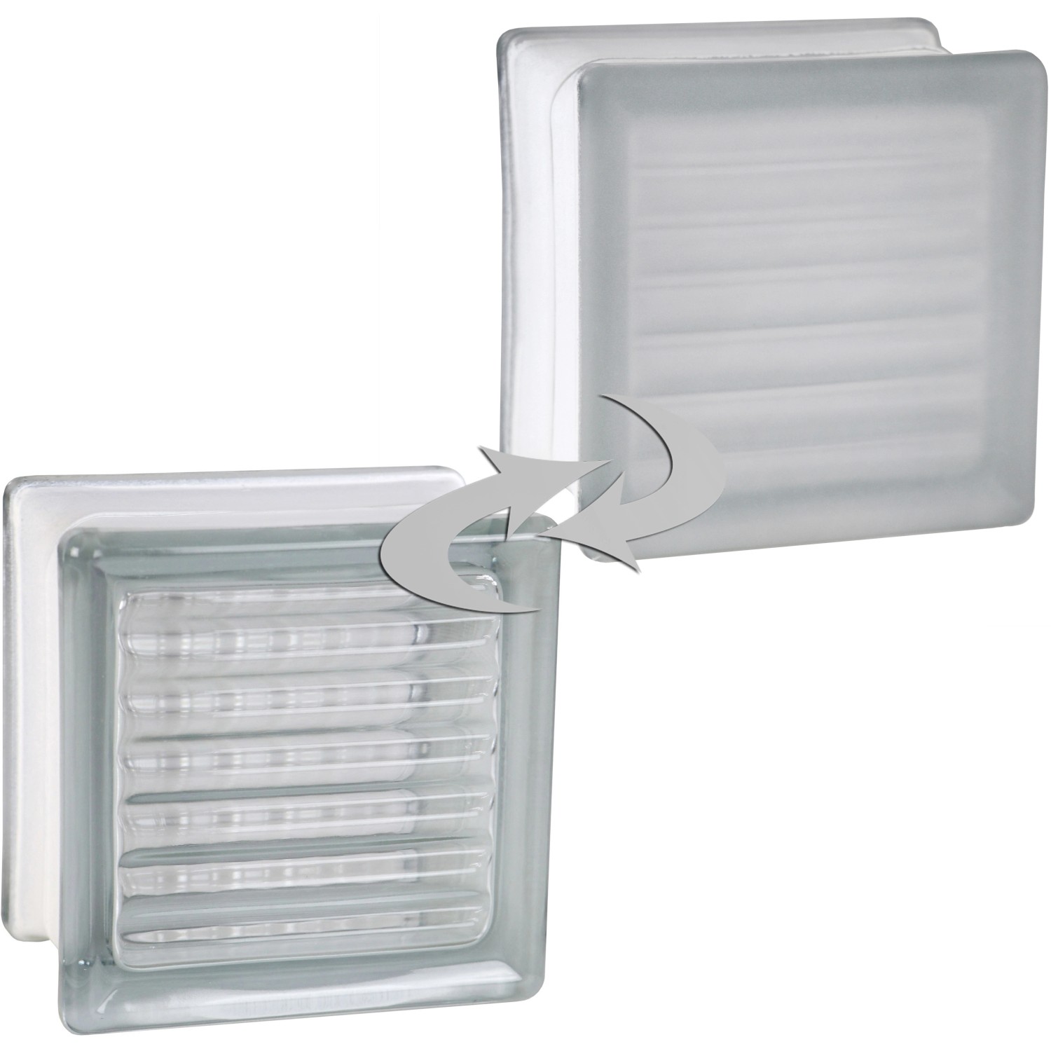 Fuchs Design Luxfera Crossed lesklá/mléčné sklo, bílá, 11,5 x 11,5 x 8 cm