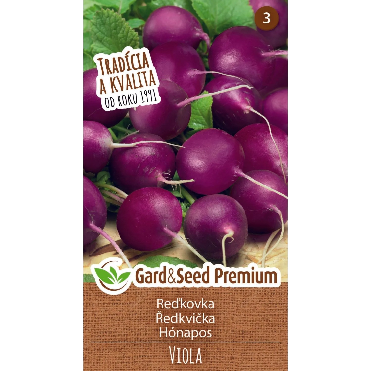 GardenSeed Premium Semínka Ředkvička Viola
