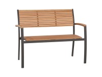 OBI Zahradní lavička Bonlee hliník/eukalyptové dřevo 84 x 60,3 x 114 cm