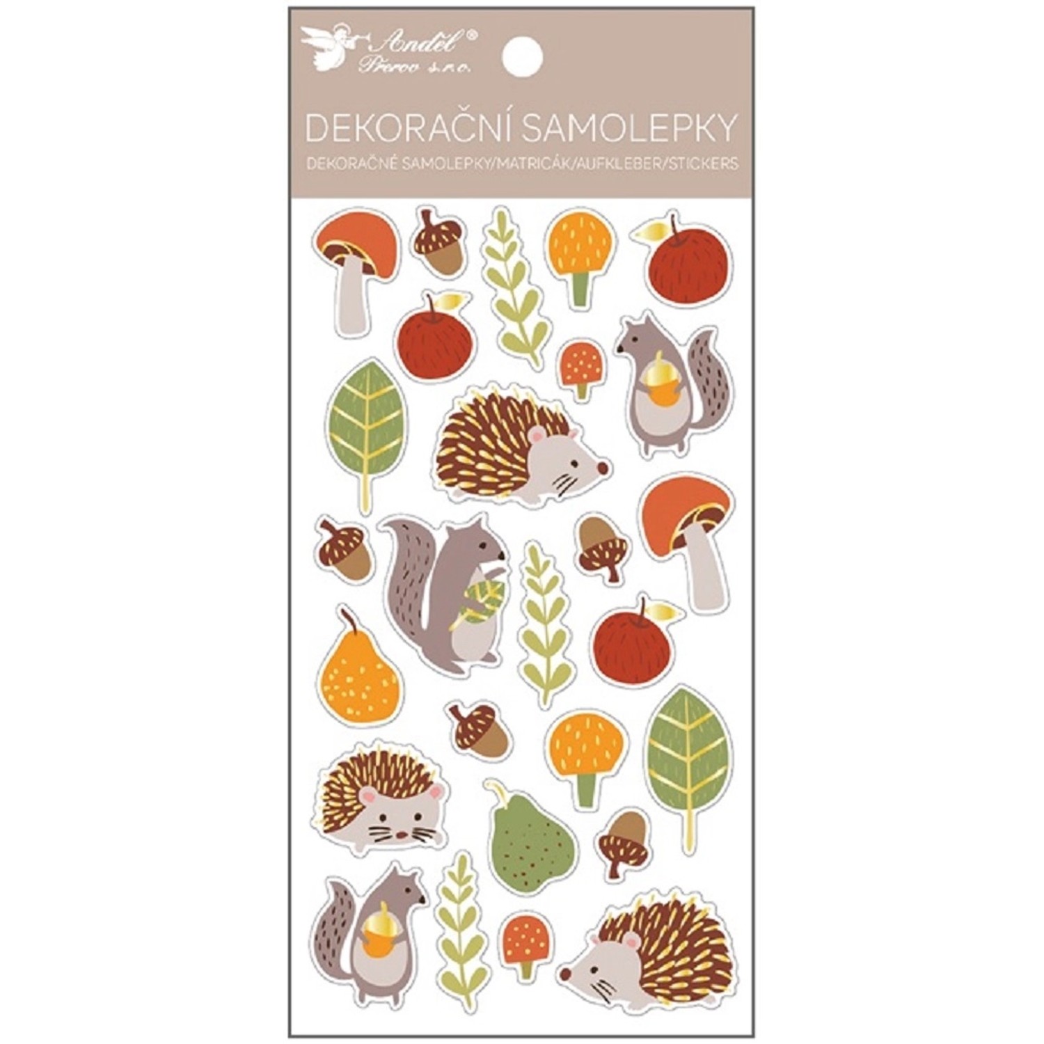 Samolepky les plastické 10 x 21,5 cm Anděl Přerov s.r.o.