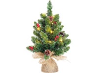 Black Box Trees Umělý vánoční stromeček Creston juta s námrazou 15 LED 45 cm