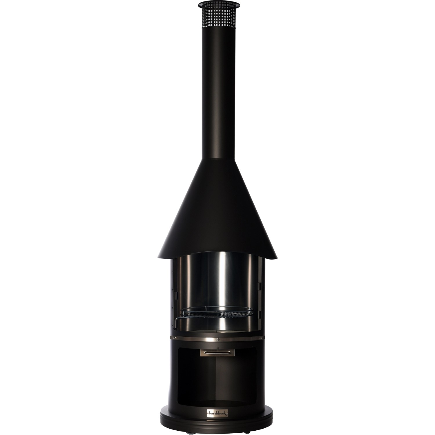 Buschbeck Nerezový grilovací krb Auckland Prestige, černá, pr. 65 x 230 cm