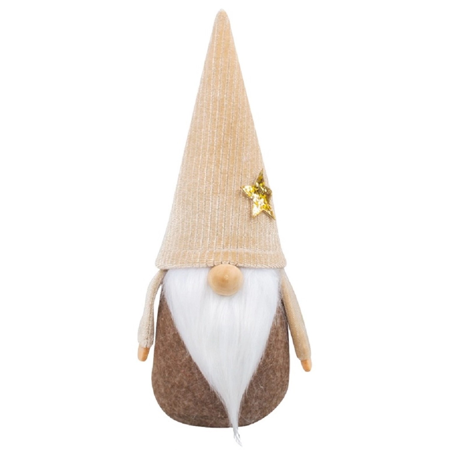 Skřítek na postavení béžový 17 cm  Anděl Přerov s.r.o.