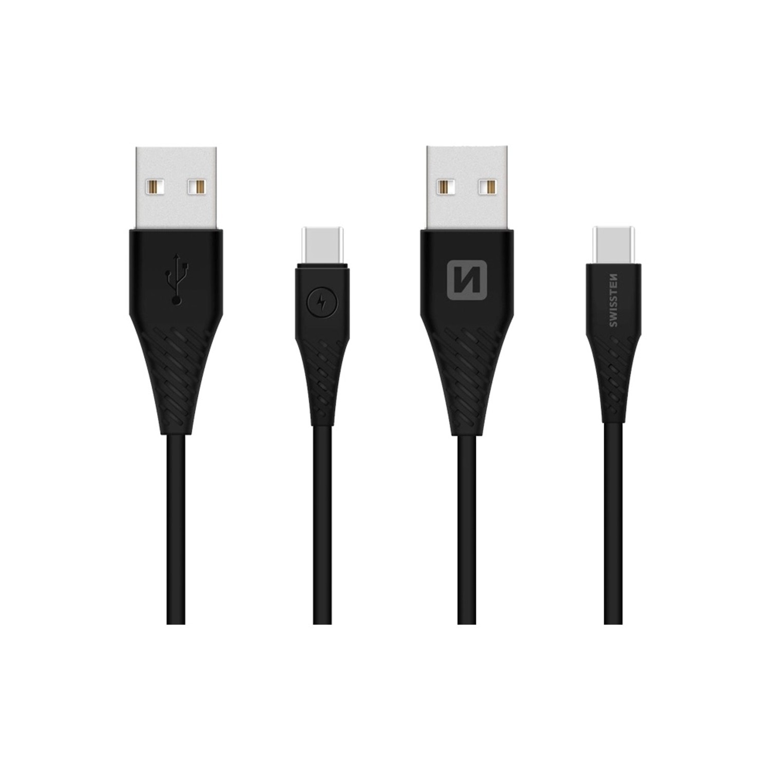 SWISSTEN Datový kabel, USB-A / USB-C 3.1, 1,5 m, černý