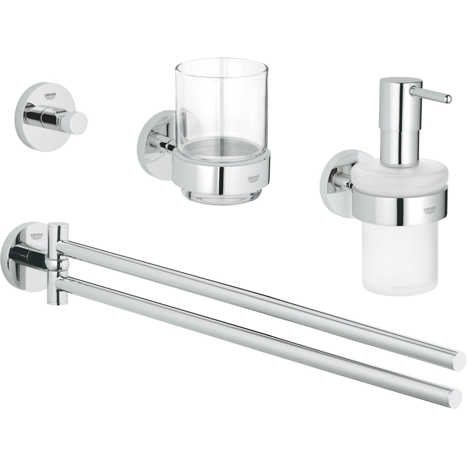 GROHE Sada doplňků do koupelny ESSENTIALS 4v1 (40846001)