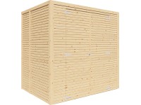 Bertilo Dřevěný domek na nářadí Box 2, přírodní, 208 x 157 cm Bertilo Dřevěný domek na nářadí Box 2, přírodní, 208 x 157 cm