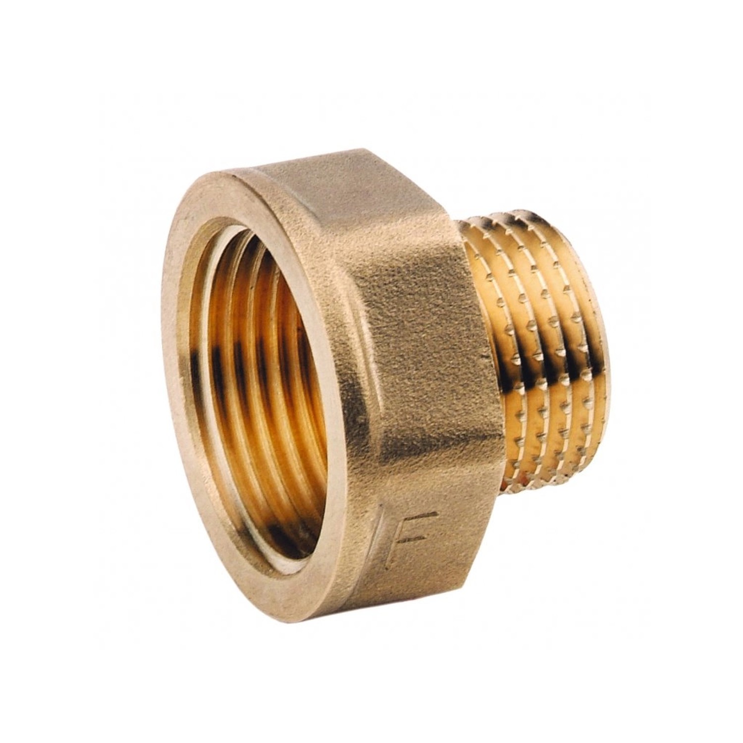 Redukce obrácená vnější x vnitřní závit 3/8" x 1/4" mosaz