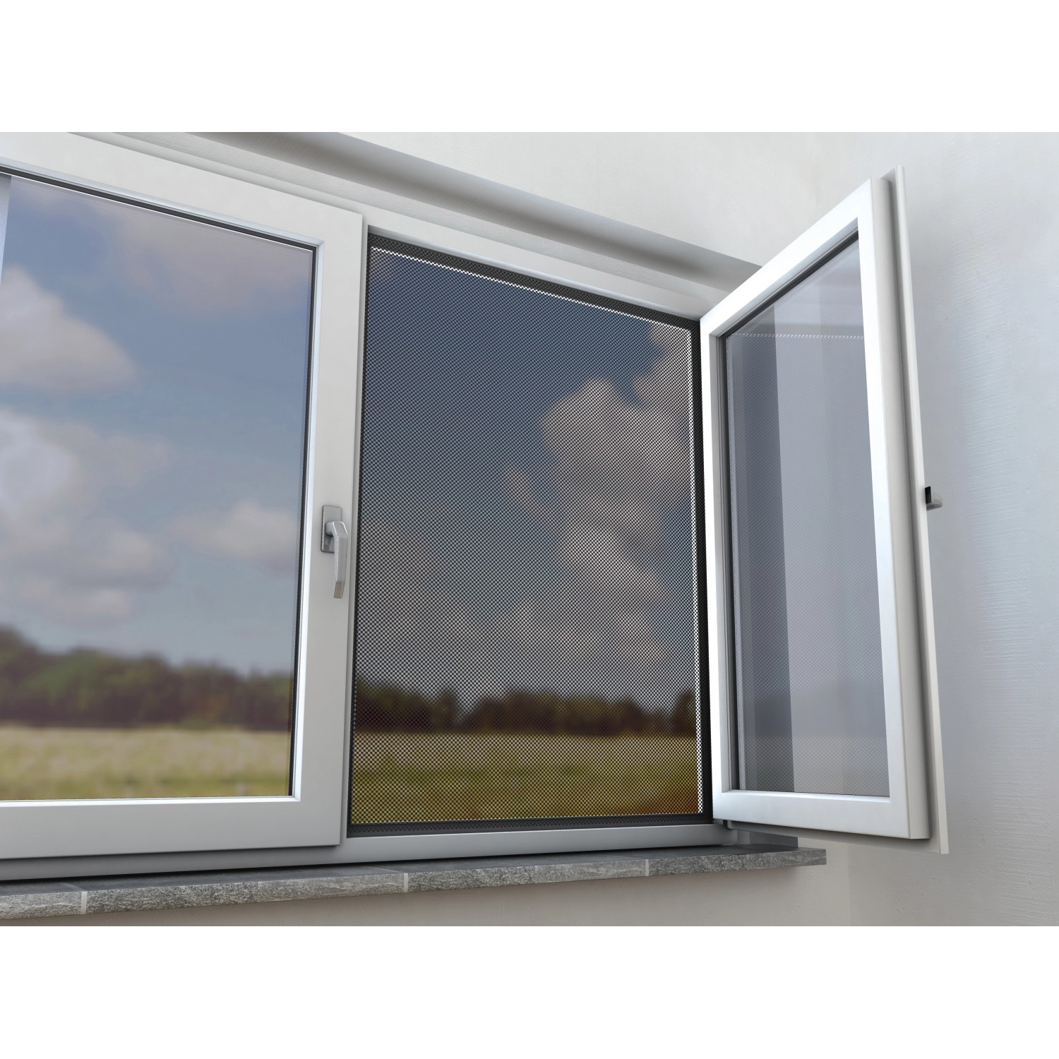 OBI Sklolaminátová síťka dveřní 250 x 120 cm antracit