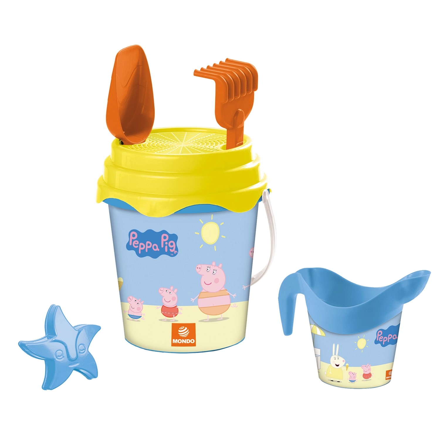 Mondo Kbelíková sada na písek prasátko Peppa, 6-dílná