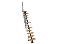 Minka STAIRS modulové schodiště Monaco buk/černá, 293,8 cm