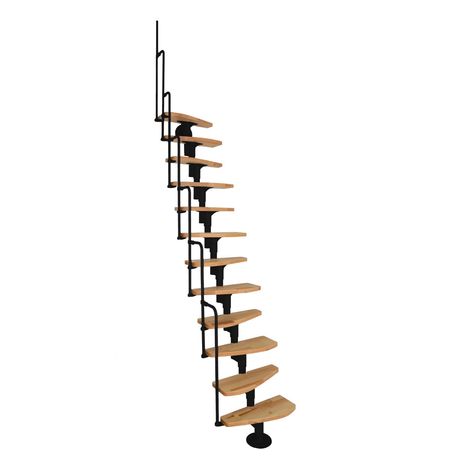 Minka STAIRS modulové schodiště Monaco buk/černá, 293,8 cm
