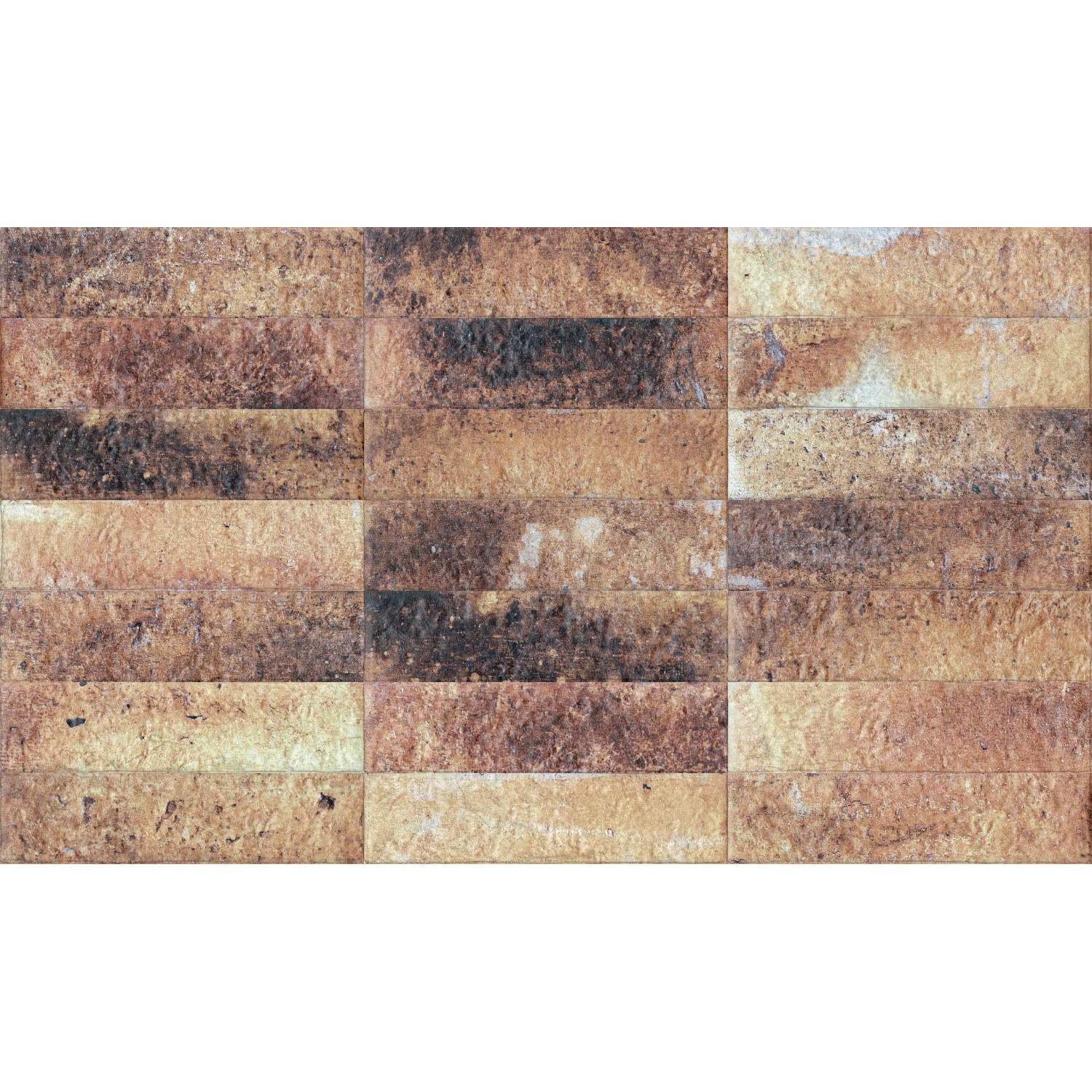 Obklad Stripe Chilli gresový 7,5 x 30 cm