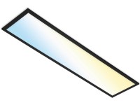 Brilo Stropní LED svítidlo Piatto S, B-Smart, 28 W, černé, 100 x 25 x 6,6 cm Brilo Stropní LED svítidlo Piatto S, B-Smart, 28 W, černé, 100 x 25 x 6,6 cm