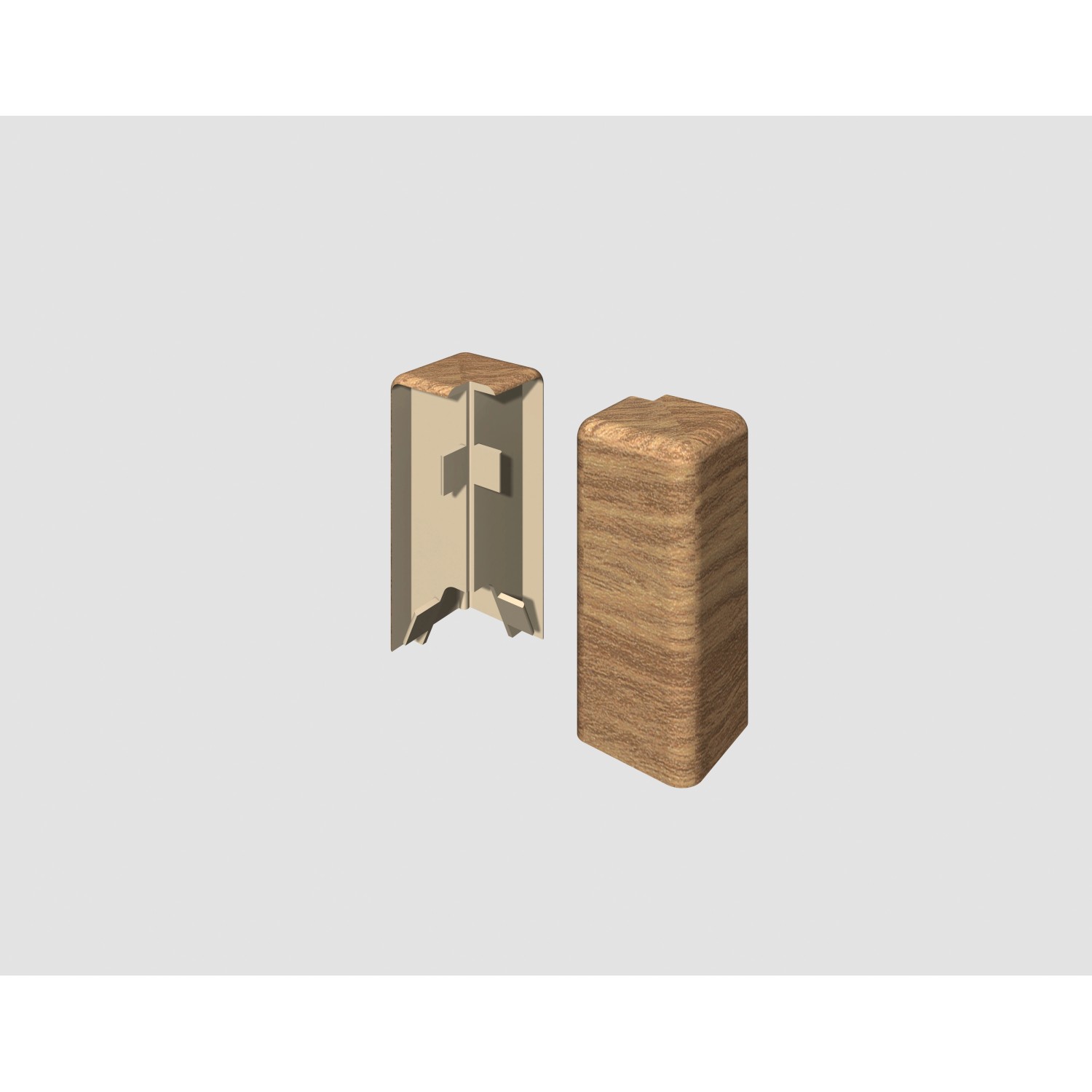 Egger Vnější roh pro soklovou lištu CUBICAL dub červenohnědý, 2 ks