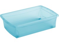 Úložný box Home XM se 4 kolečky Purist Blue 15,5 x 57 x 38,5 cm