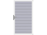 GroJa Lumino Branka uni bez sl. stříbrošedá/hliníkový rám 100 x 180 x 4 cm