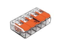 WAGO Páčková spojovací svorka 221, 5 vodičů, max. 4 mm2, 25 ks