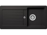 Respekta Granitový dřez Atlanta, černá, 86 x 43 cm Respekta Granitový dřez Atlanta, černá, 86 x 43 cm