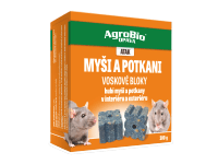 AgroBio OPAVA ATAK Myši a potkani voskové bloky 300 g