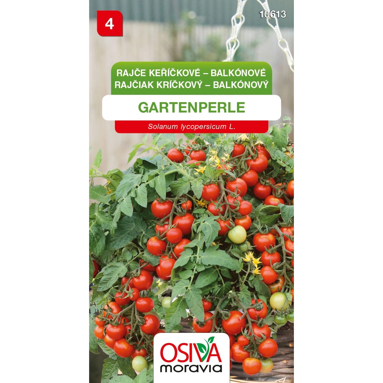 Semínka Rajče keříčkové balkónové Gartenperlen (Solanum lycopersicum L.)