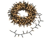 LED světelný řetěz, 700 diod teplá bílá, 8 režimů, IP44, zelený kabel, 14 m LED světelný řetěz, 700 diod teplá bílá, 8 režimů, IP44, zelený kabel, 14 m