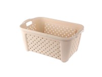 Tontarelli Koš na prádlo Arianna krémový 58 x 38,2 x 26 cm, 35 l