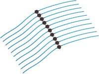 Black+Decker Náhradní struna A6489 HDL, 2,4 mm x 30 cm, 10 ks