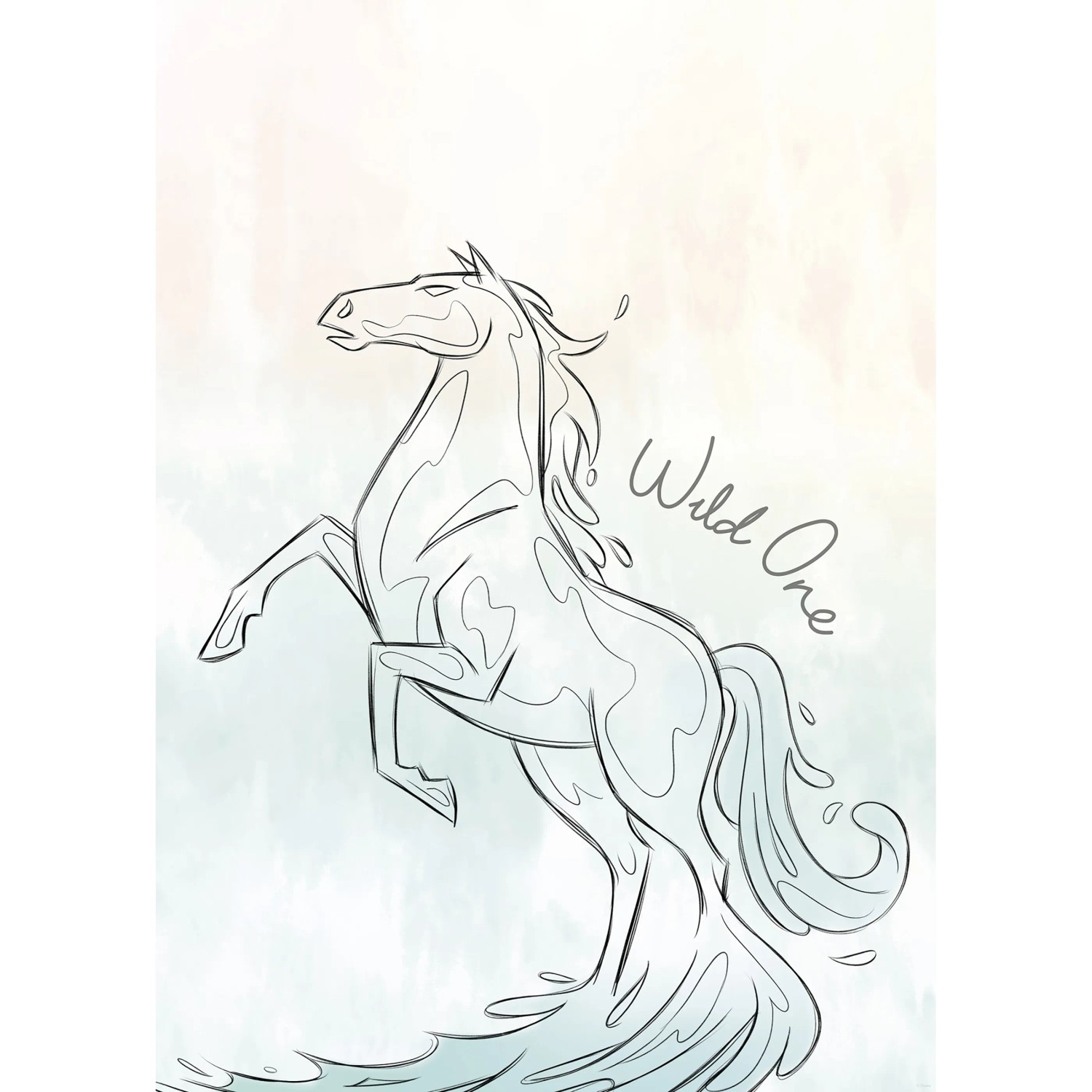 Komar Plakát Disney Frozen Blue Lights 50 x 70 cm