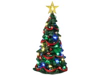 Lemax Vánoční dekorace Joyful Christmas Tree 12,3 x 6 x 6,2 cm