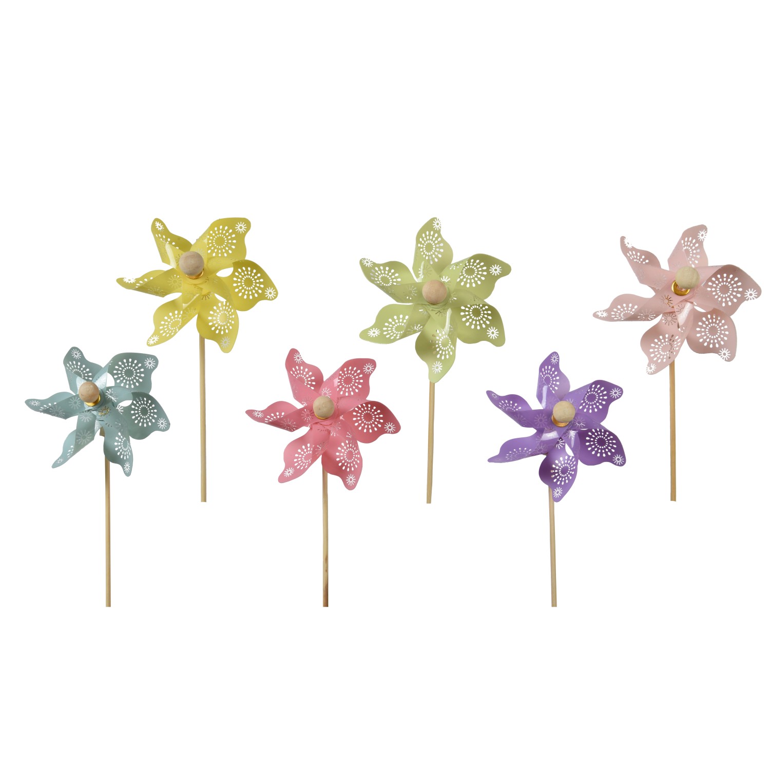 Dekorativní plastový větrník, různé barvy, pr. 17 x 48 cm