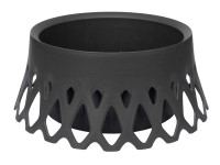 Plastia Samozavlažovací květináč Roseta, antracitová, pr. 30 cm Plastia Samozavlažovací květináč Roseta, antracitová, pr. 30 cm