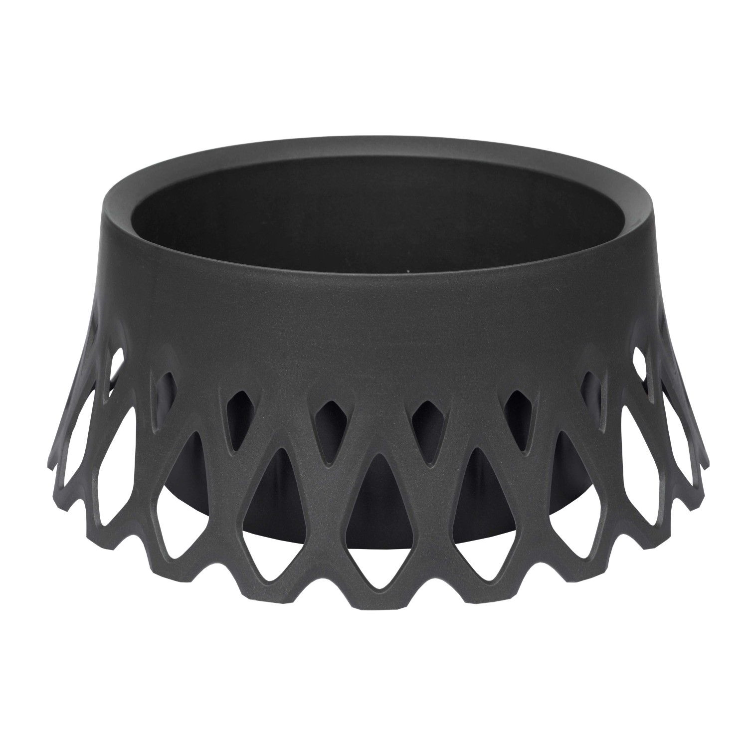 Plastia Samozavlažovací květináč Roseta antracitový pr. 400 mm