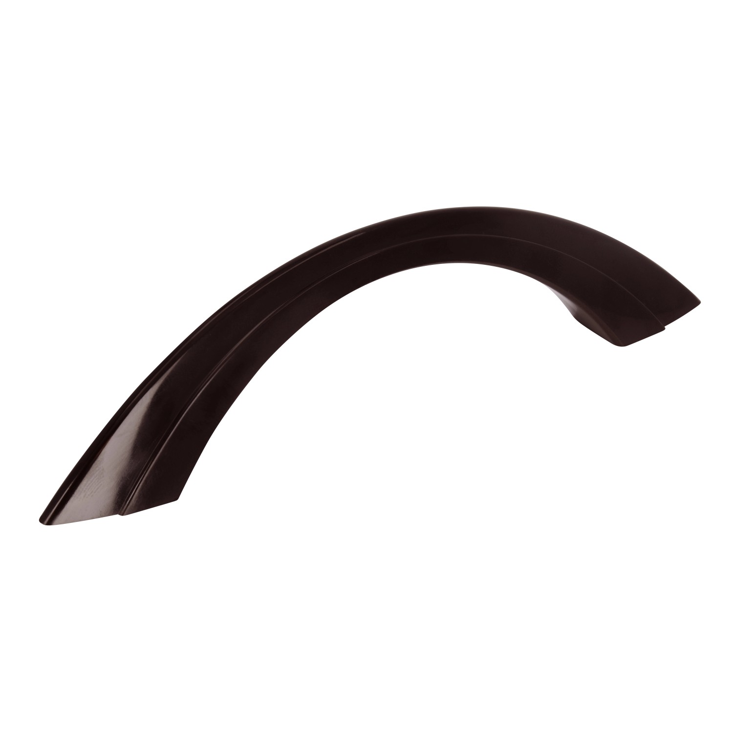 Siro Nábytkové madlo 0556 zahnuté, plast černo-hnědé 96 mm