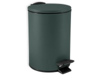 Spirella Nášlapný odpadkový koš Adelar, tmavě zelená matná, 3 l
