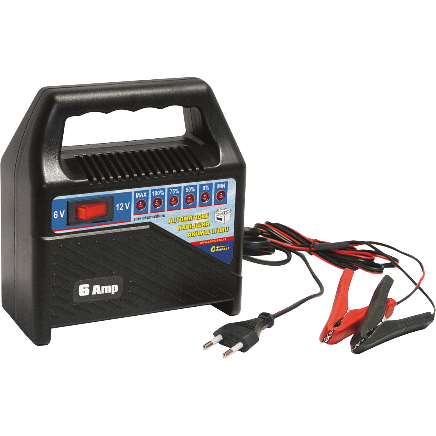 Compass Nabíječka akumulátorů 6 V / 12 V 6 Amp