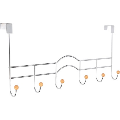 Siro Věšák na dveře 1829 kov chrom lesklý délka 490 mm