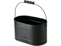 Boltze Květináč Trixi pozinkovaný černý 13 x 13 x 24 cm