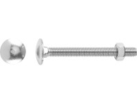 Vratový šroub M8 x 80 mm plný závit ocel A2, 25 ks + matice