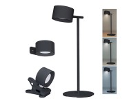 SOLIGHT LED nabíjecí lampa 3v1 4W 280lm 3000-6500K černá 32 x 12 x 14 cm