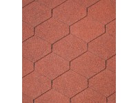 Onduline Asfaltový šindel Bardoline CLASSIC triangular, červený mix, 2 m2