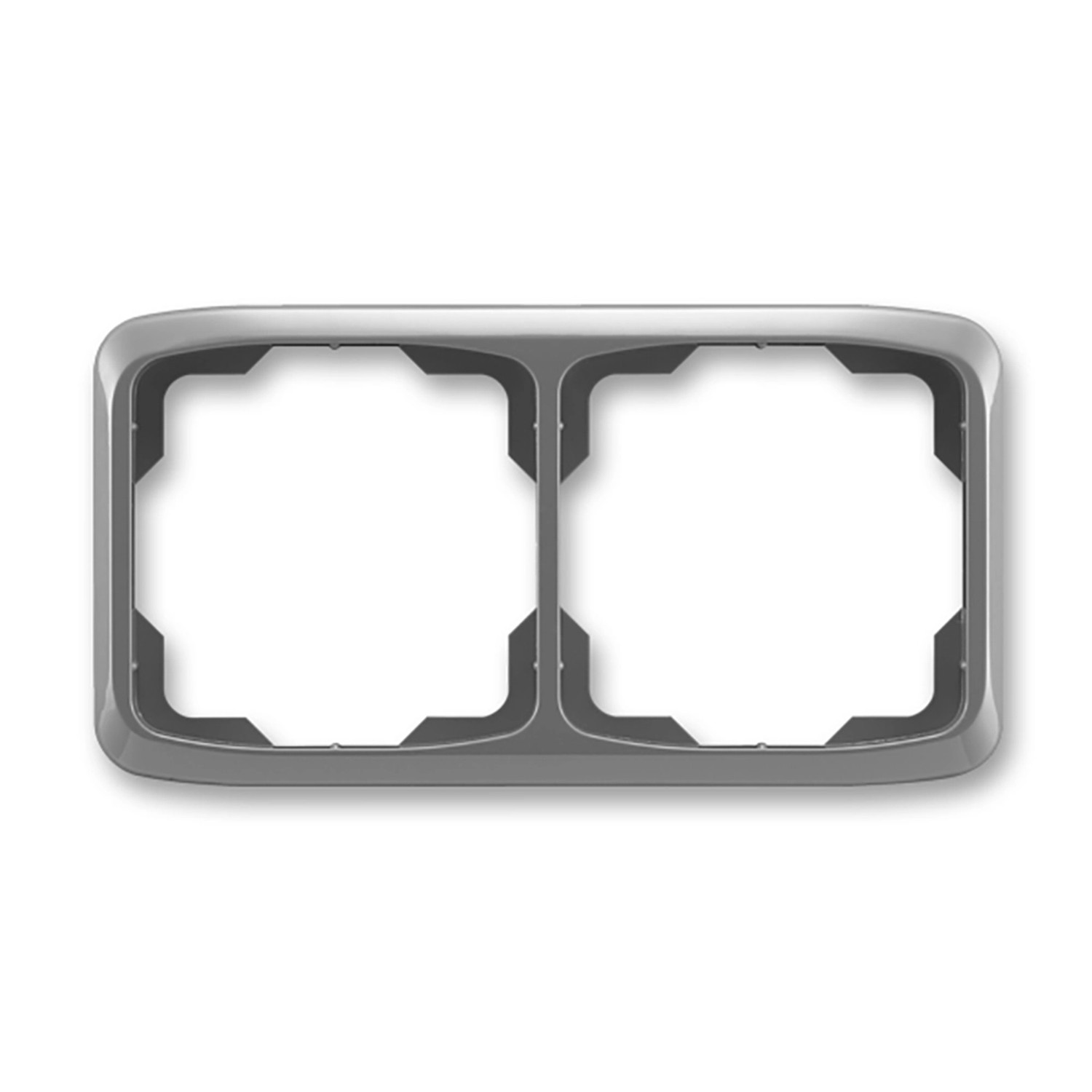 Rámeček 2 násobný vodorovný, Tango, barva kouřová šedá