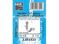 Těsnění U sifonu umyvadlový s přípojkou, 7 ks