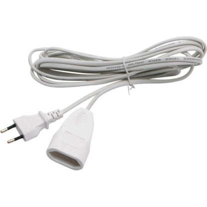 Euro prodlužovací kabel, bílá, 3 m