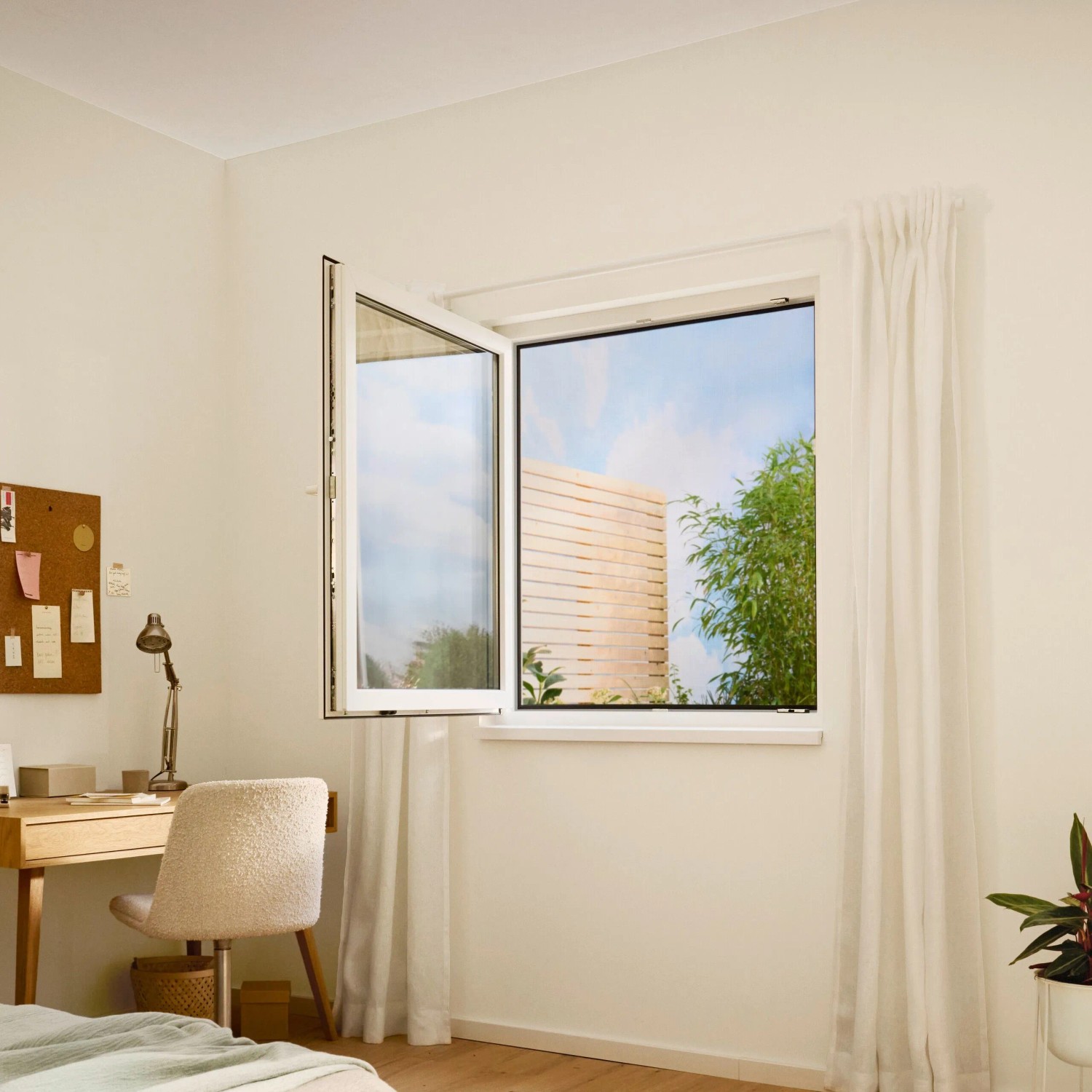 tesa Síť na suchý zip proti hmyzu STANDARD do oken, antracitová, 110 x 130 cm