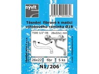 Sada těsnění do matky ramínka fíbr, 5 ks